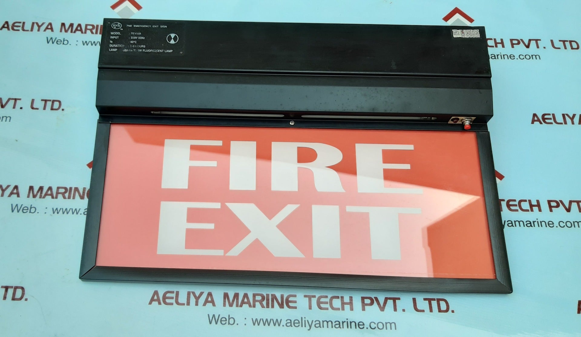 Pne tex108 emergency exit sign board 230v 60hz
