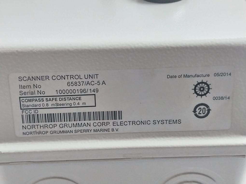 Northrop Grumman 65837/Ac-5 A Scanner Control Unit 0.8 M – Aeliya Marine