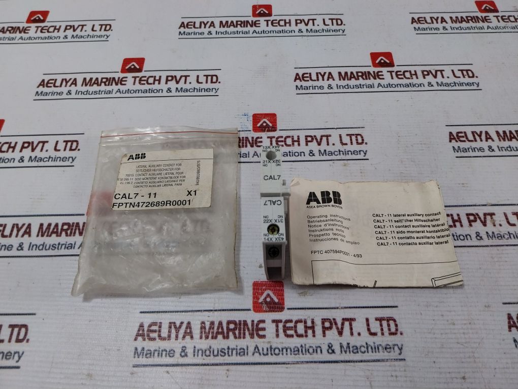 Abb Cal7-11 Lateral Auxiliary Contact 10A-600V