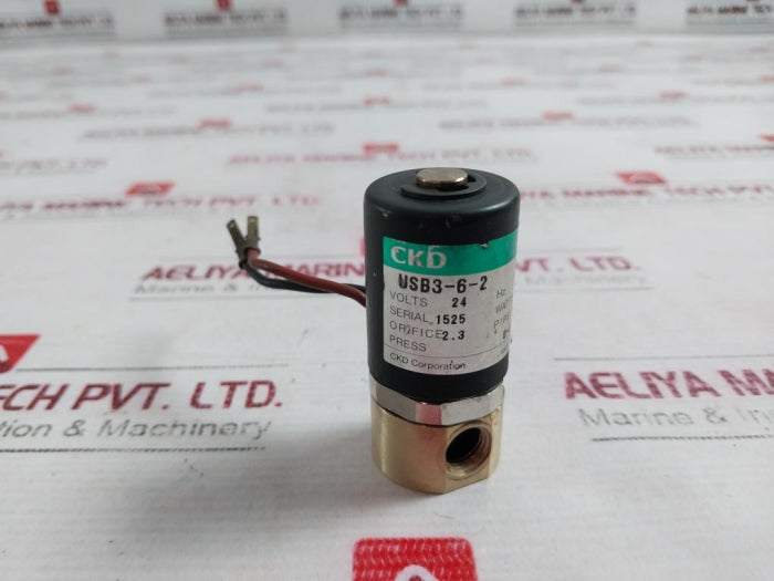 Électrovanne 3 Voies Directe CKD USB3-6-1-DC24V – Neuf – 24V DC – Origine Chine