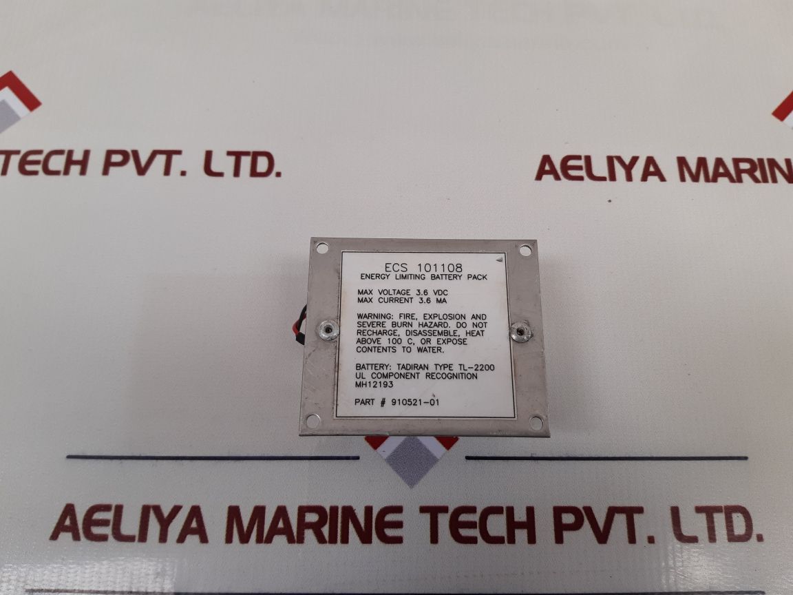 Ecs 101108 Energy Limiting Battery Pack 910521-01 – Aeliya Marine
