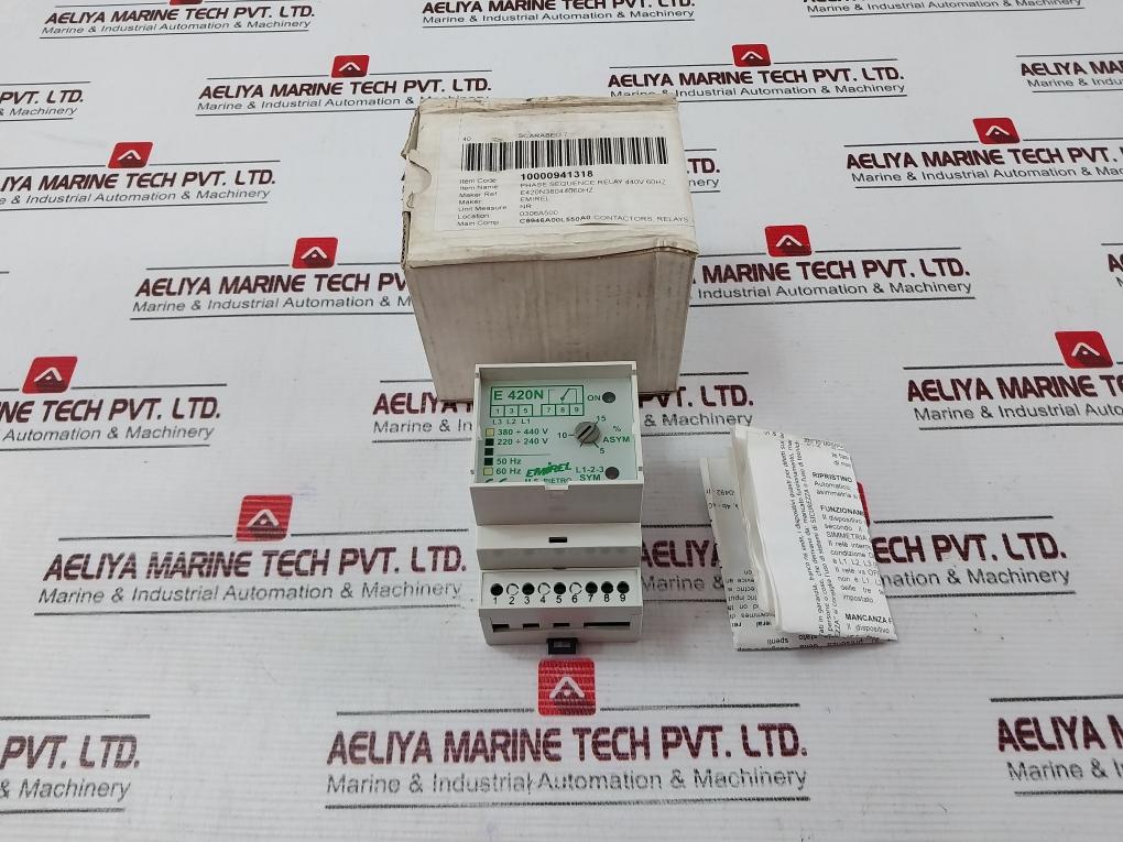 Emirel E 420N-380 Phase Sequence Relay 440V 60Hz – Aeliya Marine