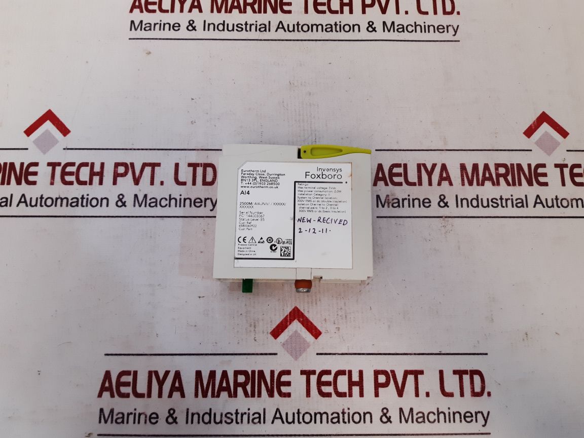 Eurotherm Foxboro Invensys PAC 2500 - Unità Di Controllo Con Moduli AI4, AI2, RLY4 - Usato