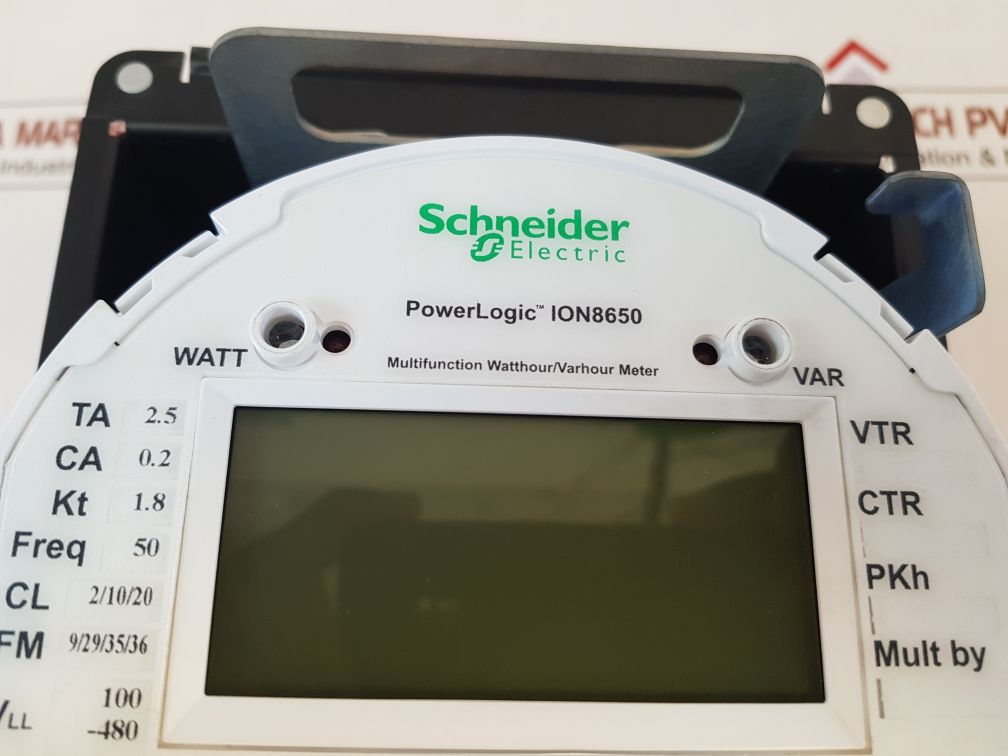 Schneider Electric Power Logic Ion8650 Varhour Meter Aeliya Marine