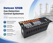 Detcon 1212B Gas Detection Control System 24 VDC - Industrial Safety Monitoring