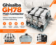 Ghisalba GH78 Main Contactor for Heavy-Duty Motor Control & Power Switching
