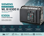 Siemens 3WL1363-4DG45-1AN2 WL III 6300 H Air Circuit Breaker 6300A – Ultimate Protection