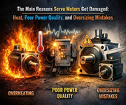 The Main Reasons Servo Motors Get Damaged: Heat, Poor Power Quality, and Oversizing Mistakes