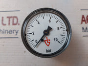 0-10 Bar Pressure Gauge