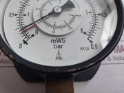 0-6 Mws Pressure Gauge 0-0.6 Bar