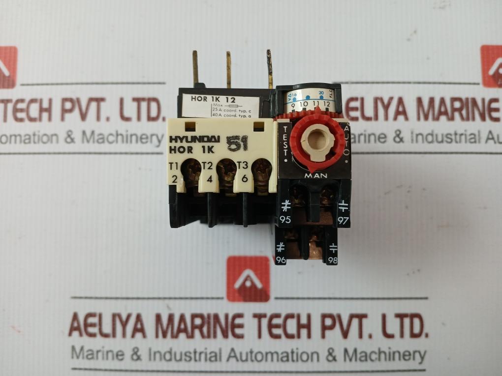 0.5a 660v Thermal Overcurrent Relay Hor 1k 12 By Hyundai