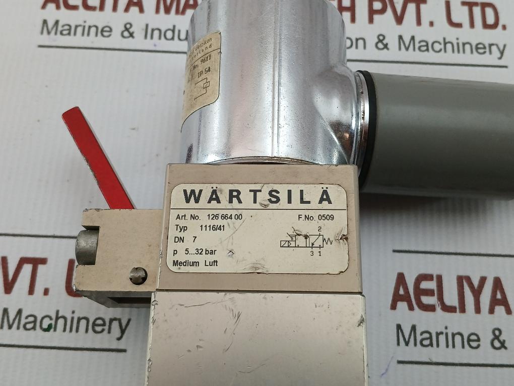 00 1116/41 Pneumatic Solenoid Valve 126 664 Brand in WARTSILA - 1.280 Kg