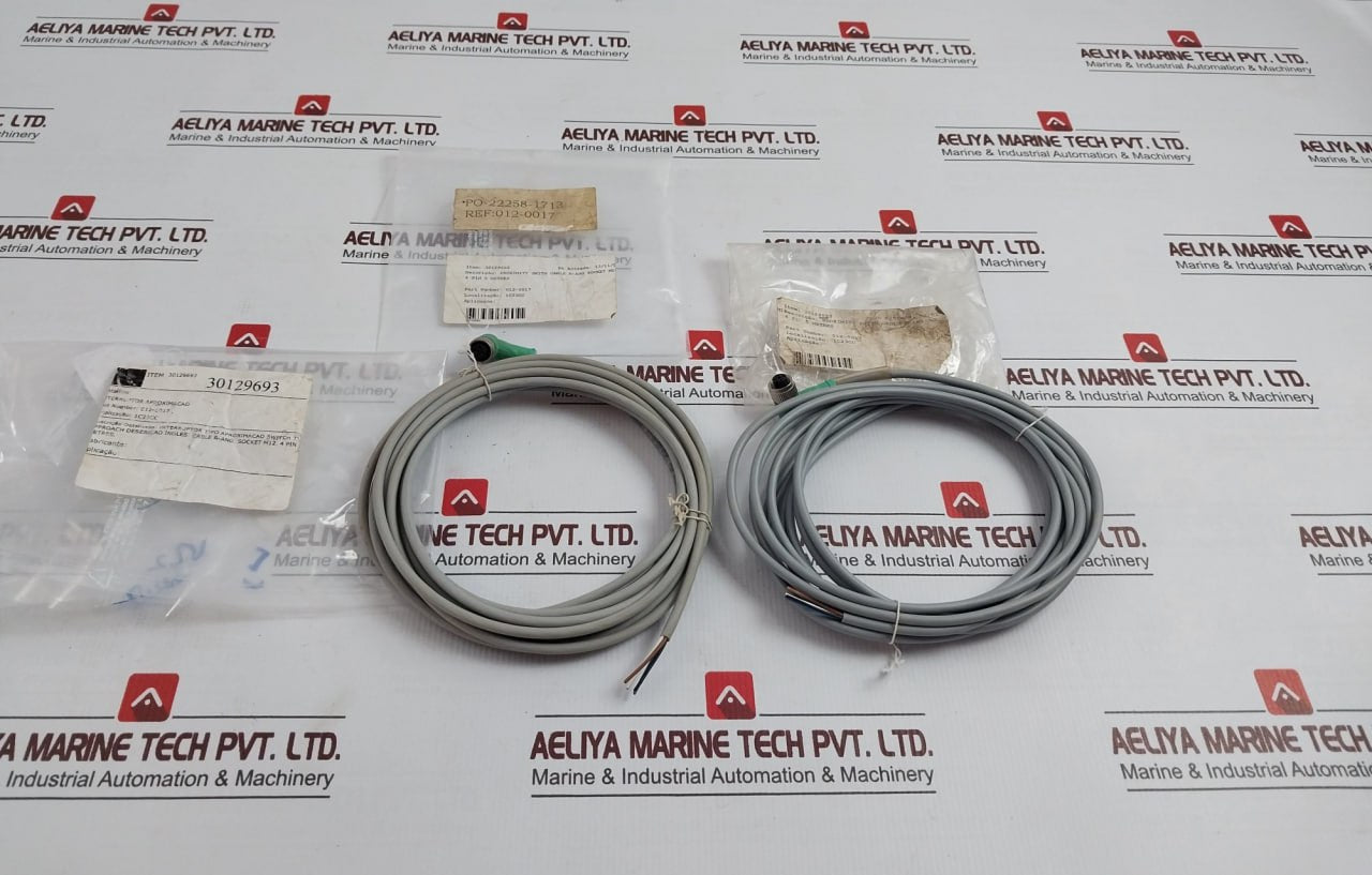 012-0017 Proximity Switch Cable Socket M12 4pin 5m Fur 4x0 34mm2