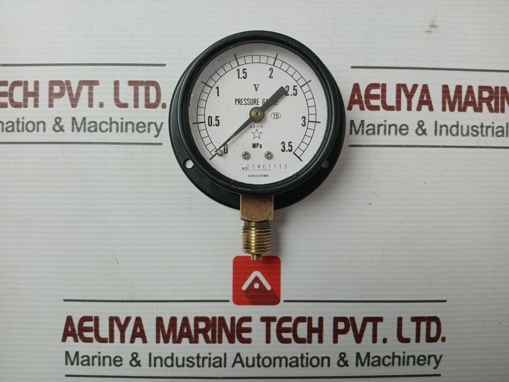 01461111 Daito 0 To 3.5 Mpa Pressure Gauge