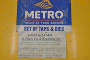 Metro 6 Mm To 24Mm 46 Pieces Tap & Round Die Set