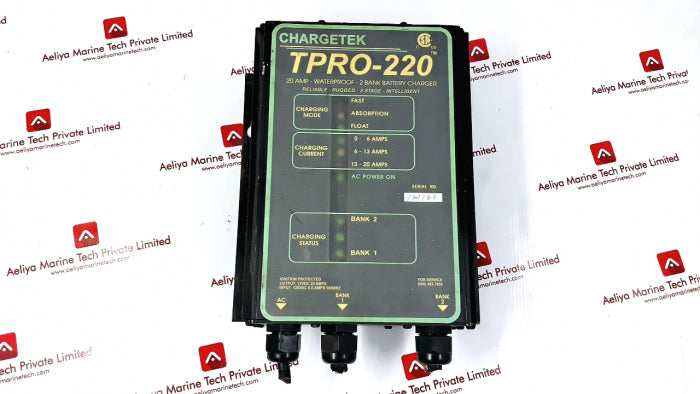 Chargetek Tpro-220 20 Amp-waterproof-2 Bank Battery Charger