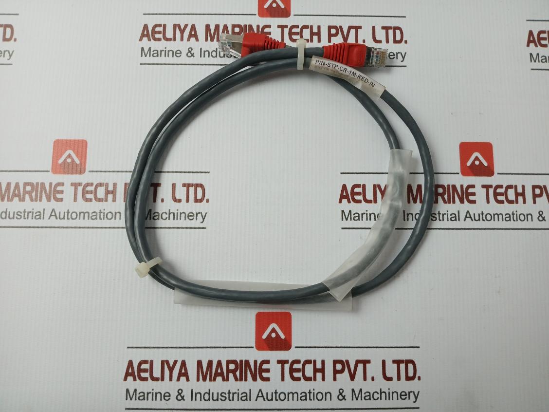 065 Amp Netconnect Ethernet Patch Cable Stp-Cr-1m-Red-In 568.C.2 - 70 Gm