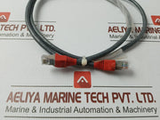 065 Amp Netconnect Ethernet Patch Cable Stp-Cr-1m-Red-In 568.C.2 - 70 Gm