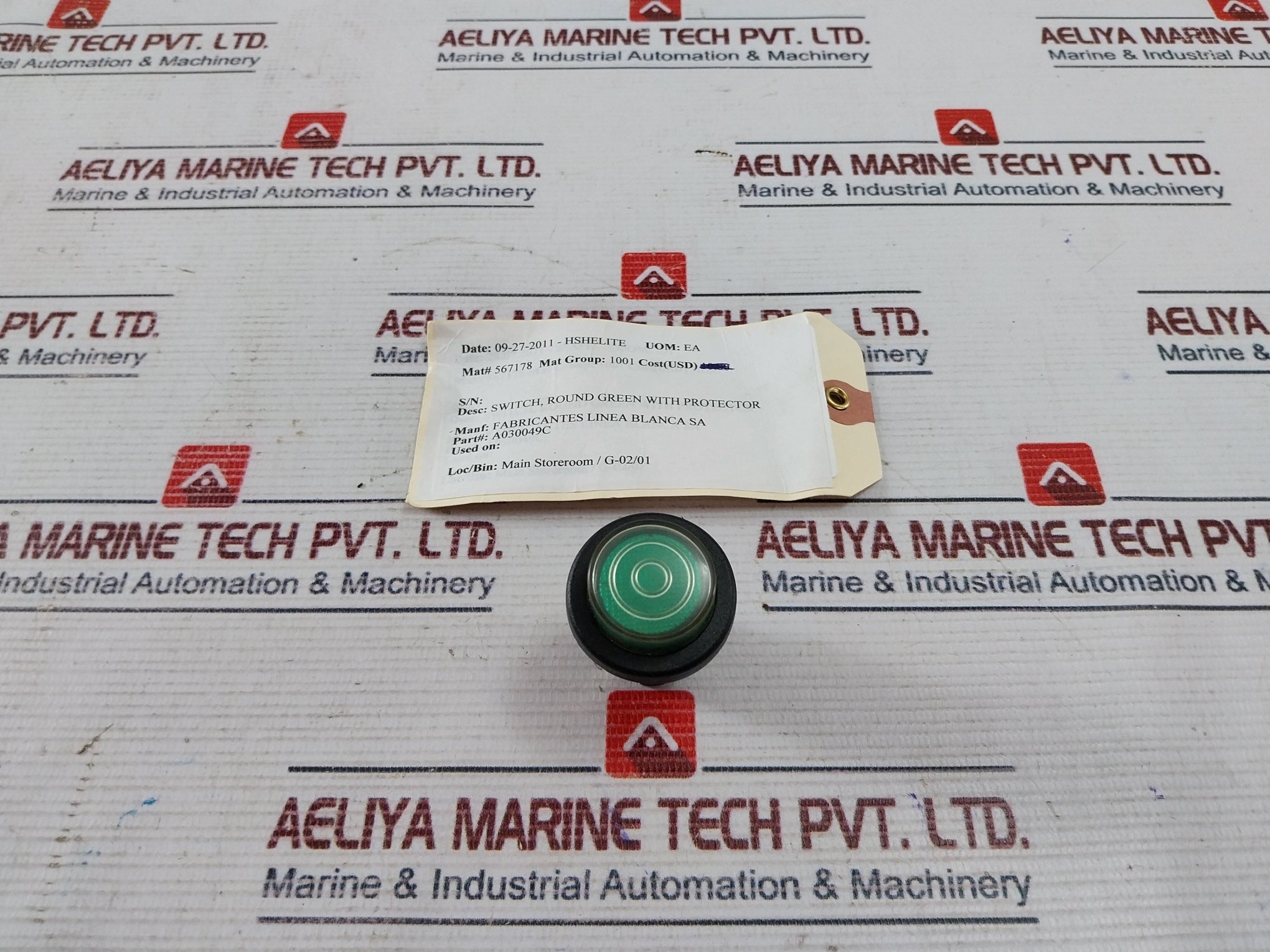 Rleil Rl5 T125/55 Green Button Round Pushbutton Switch