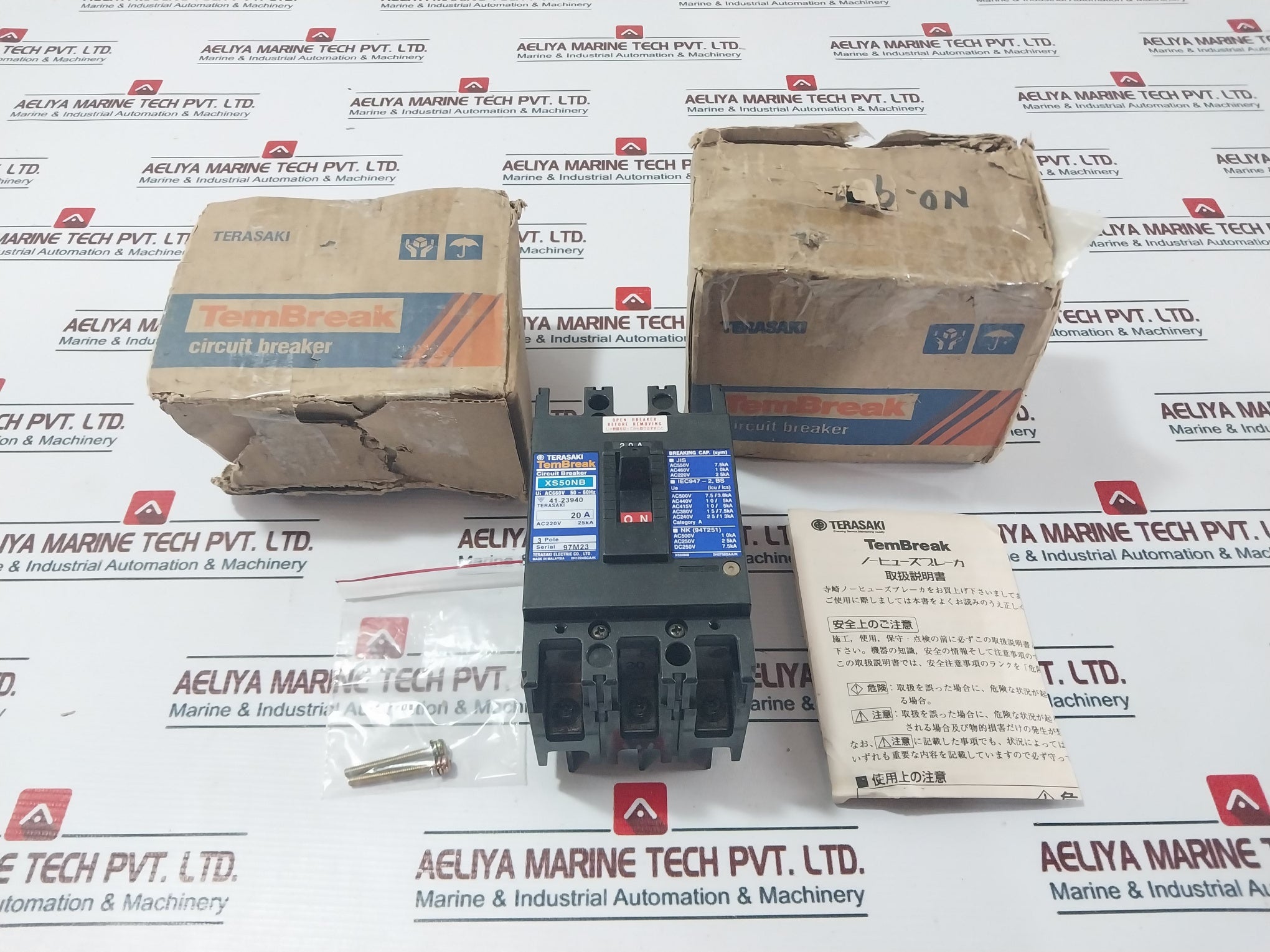 Terasaki Xs50Nb 3 Pole Circuit Breaker Ac660V 50-60Hz