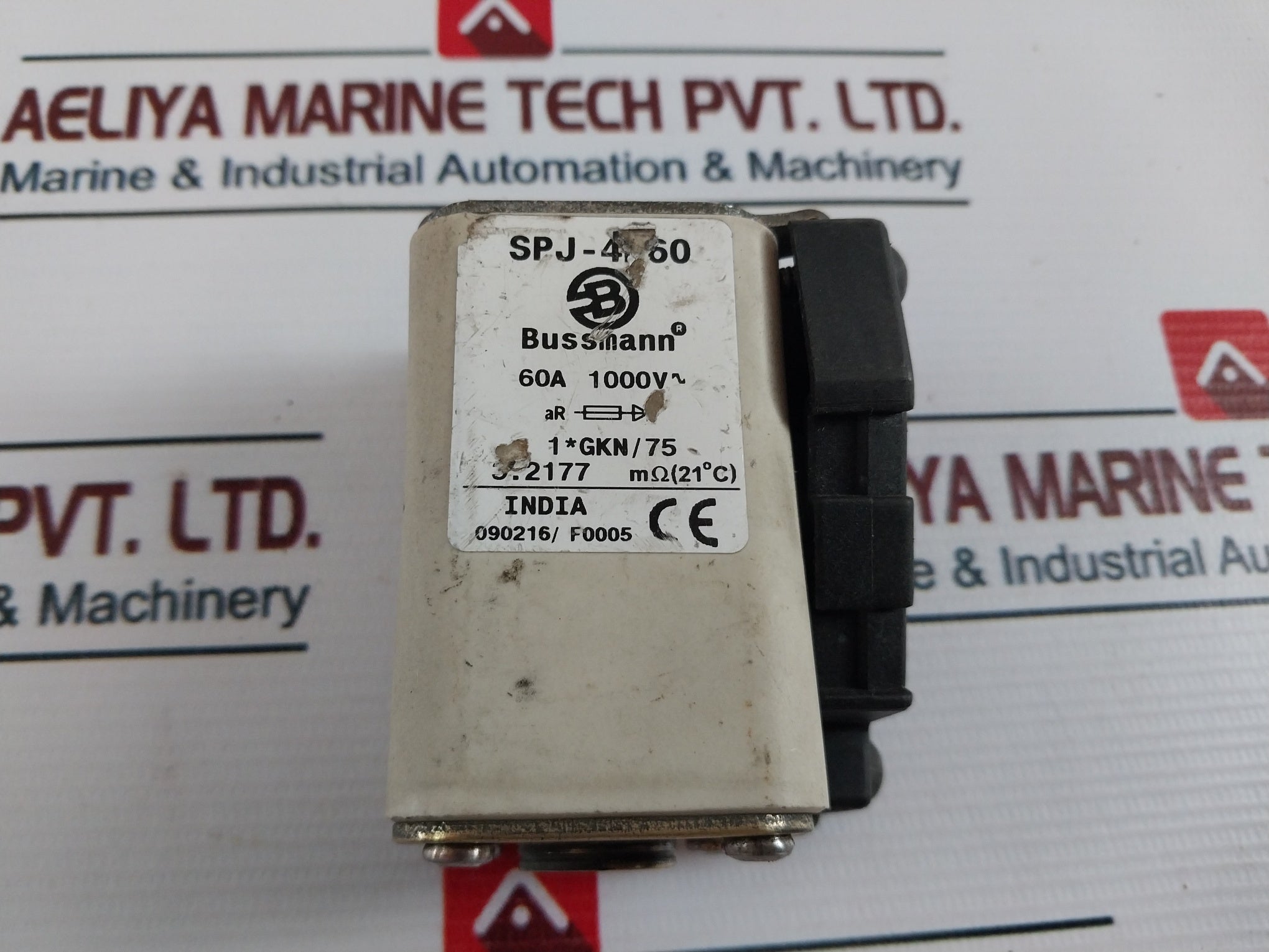 Bussmann Spj-4M60 Fuse 60A 1000V (Used)
