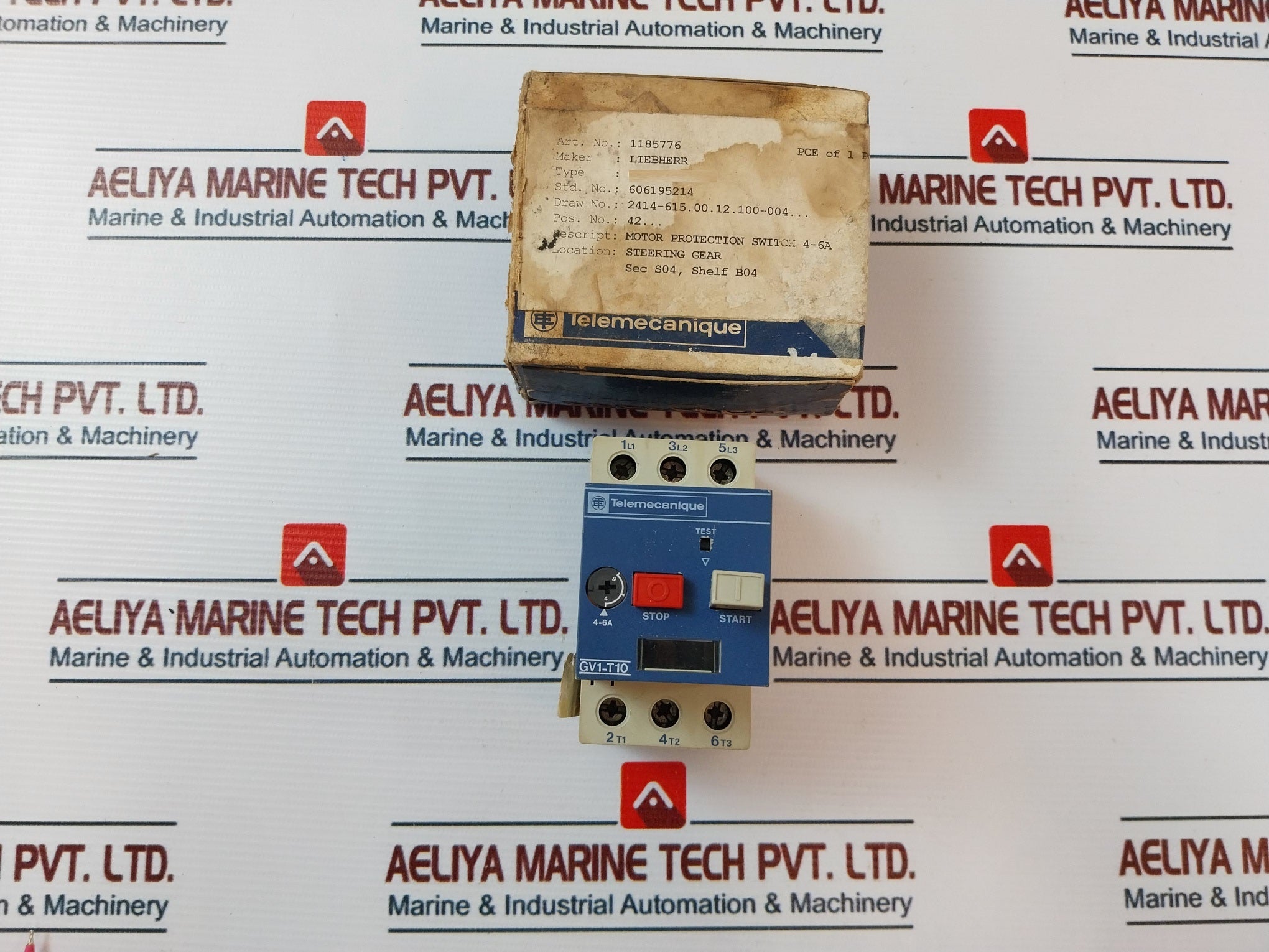 Telemecanique Gv1-t10 Motor Circuit Breaker 660V 50/60Hz