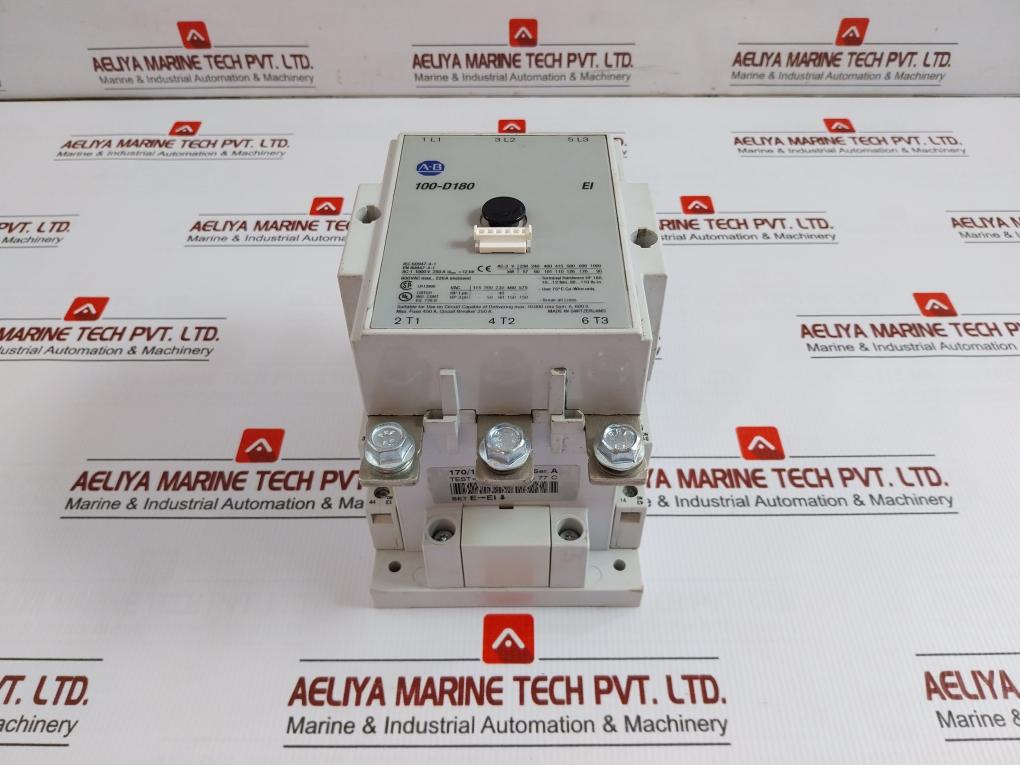 100-D180 Ei Contactor 1000v 250a By Allen-Bradley 50/60 Hz