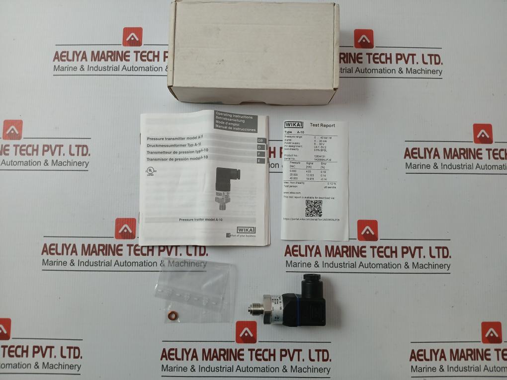 12834131 8-30 Pressure Sensor Transmitter Power Supply V 25 Ma By Wika