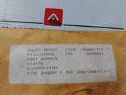 136978 Disc Insert Blank Flange