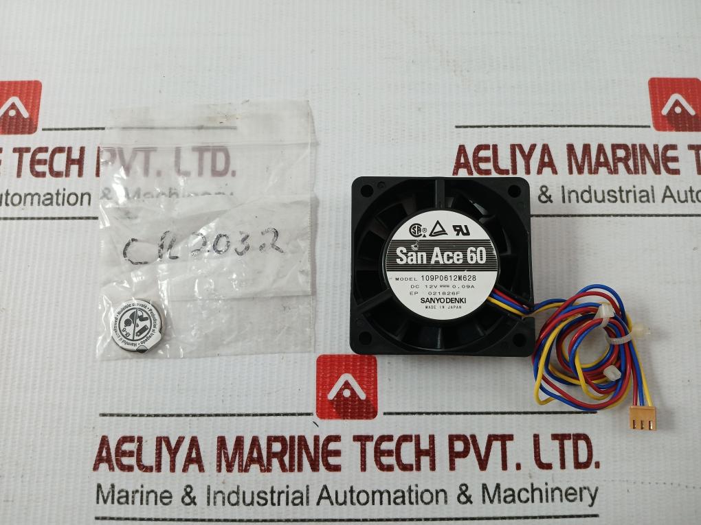 Sanyo Denki 109P0612M628 DC 12V