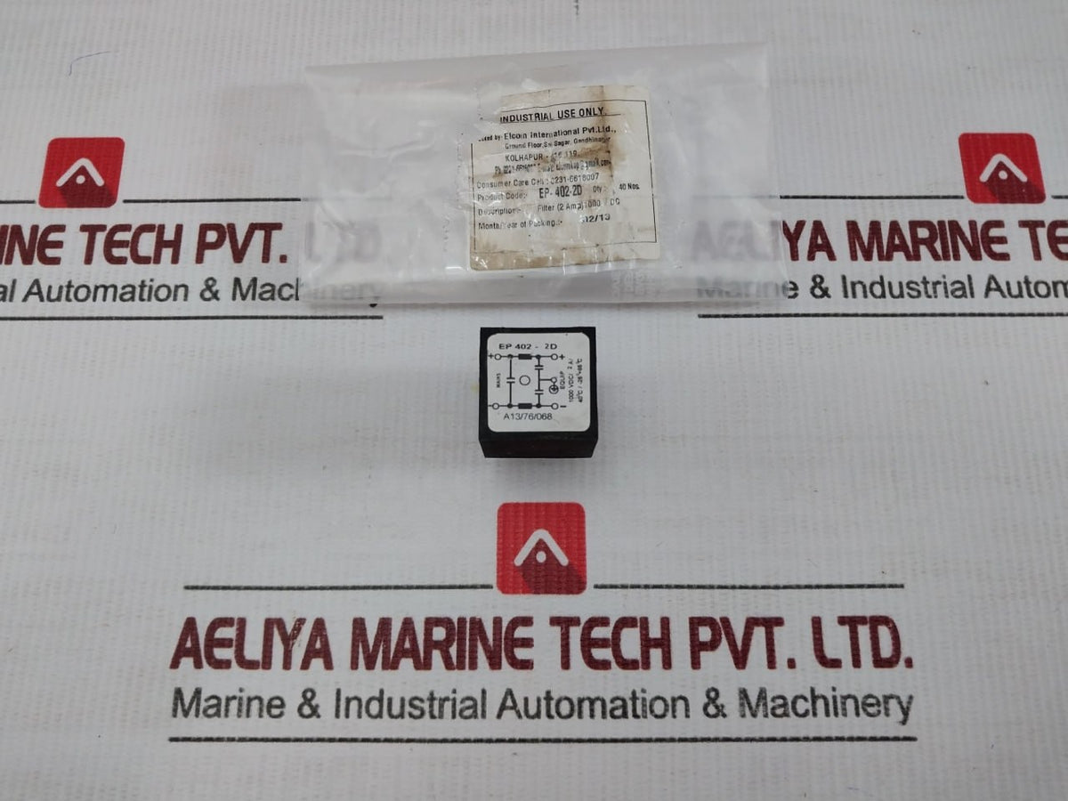 Ep 402-2d Power Line Filter By Elcom 1000 Vdc/ 2a