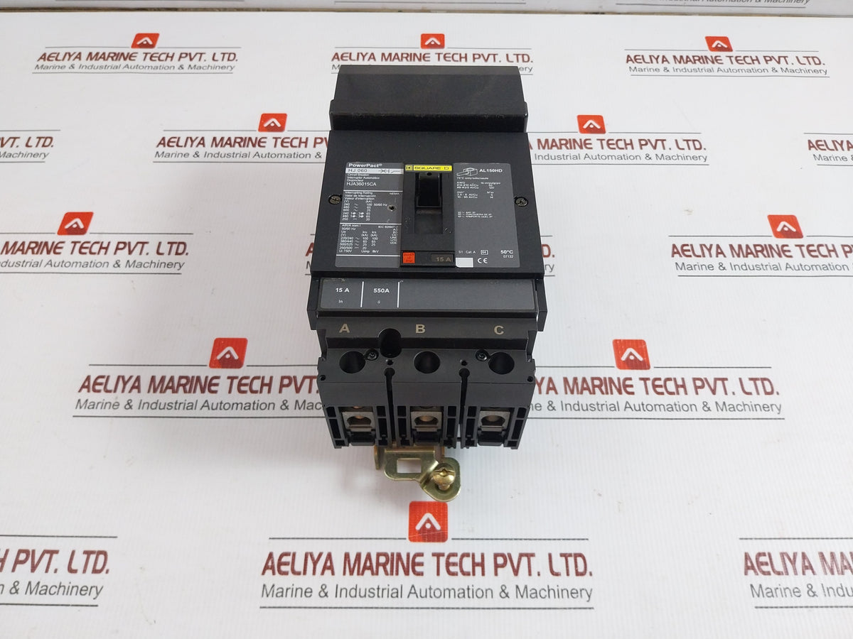 Circuit Breaker Hja36015Ca 750V 15A 3-pole Square D Hj060