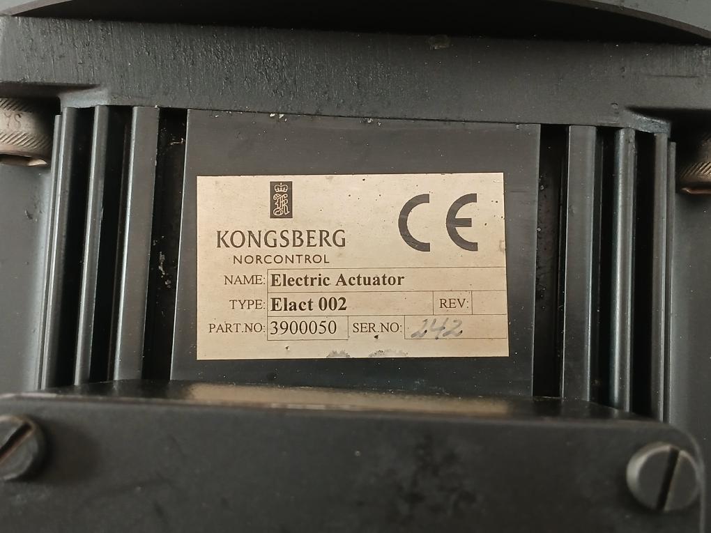 Kongsberg 3900050 4124Bc100000 24V Electric Actuator Elact 002