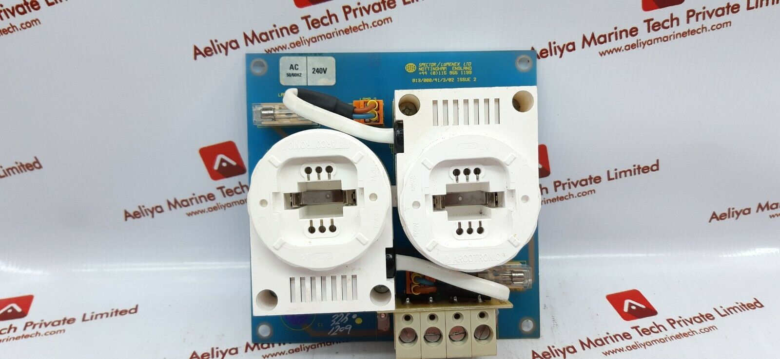 Spector/lumenex 013/000/41/3/02 pcb with arcotronic zuerich lamp holder
