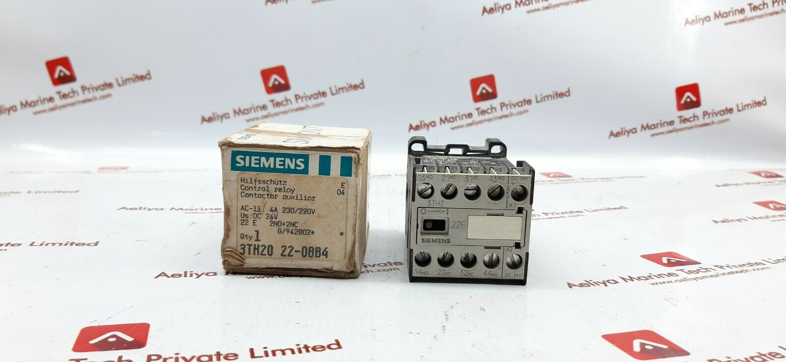 Siemens 3Th20 22-0Bb4 Control Relay 10A/240V