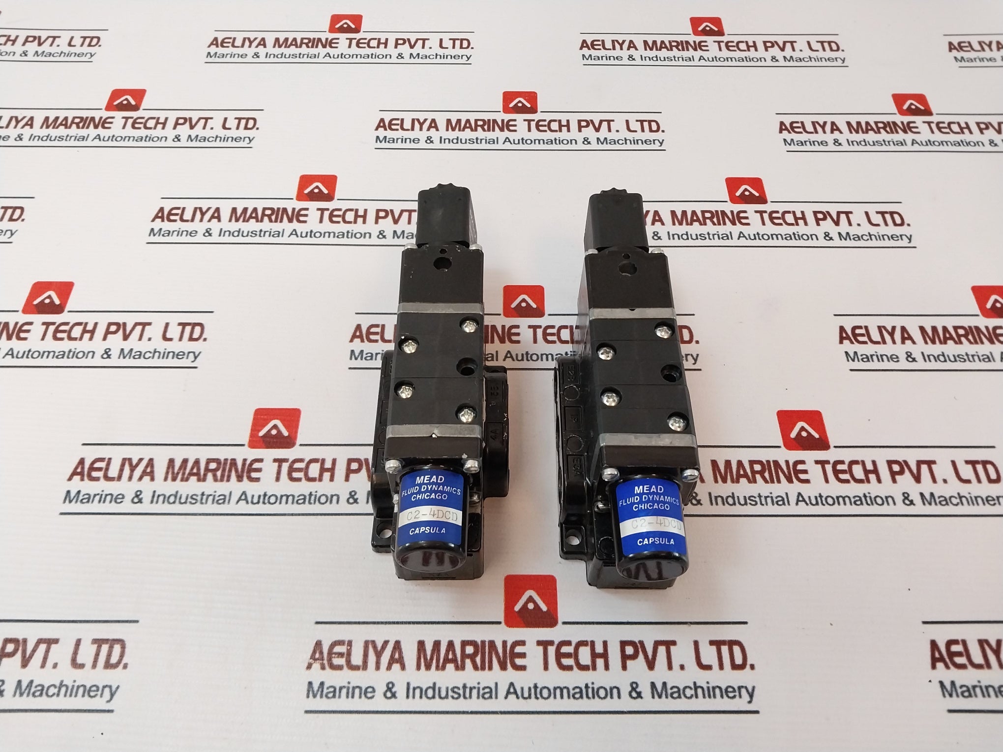 Mead Fluid Dynamics C2-4Dcd Block And Solenoid Valve 24Vdc 6.5W