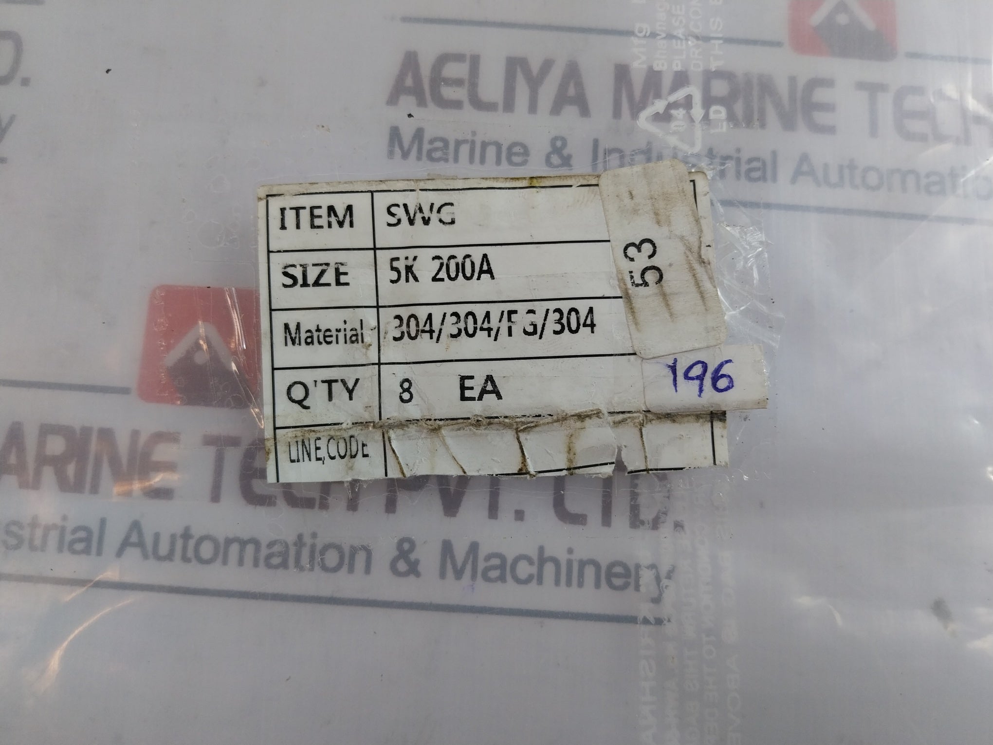 304/304/Fg/304 Spiral Wound Suction Pipe Gasket Wj 5K 200A 304