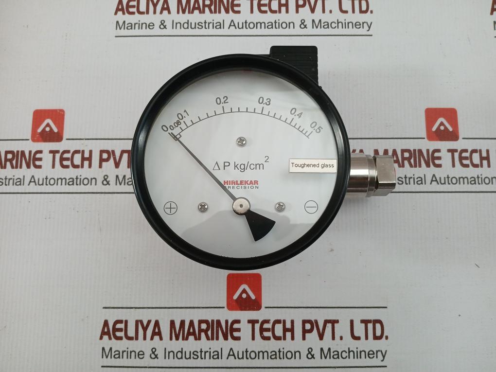 200 DGR Differential Pressure Gauge SPST BY HIRLEKAR PRECISION 0 To 0.5 δP Kg/Cm2