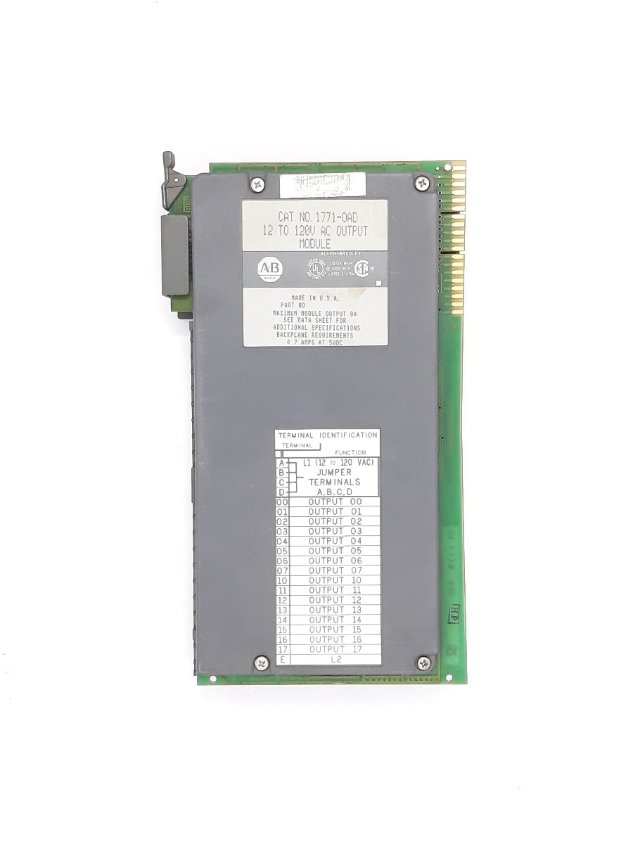 Allen bradley 1771-oad 12 to 120v ac output module