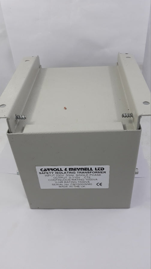 Carroll& Meynell Safety Isolating Transformer Input 230V 50Hz Single Phase