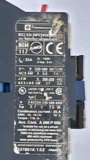 Telemecanique la4 dc1u control relay 24v