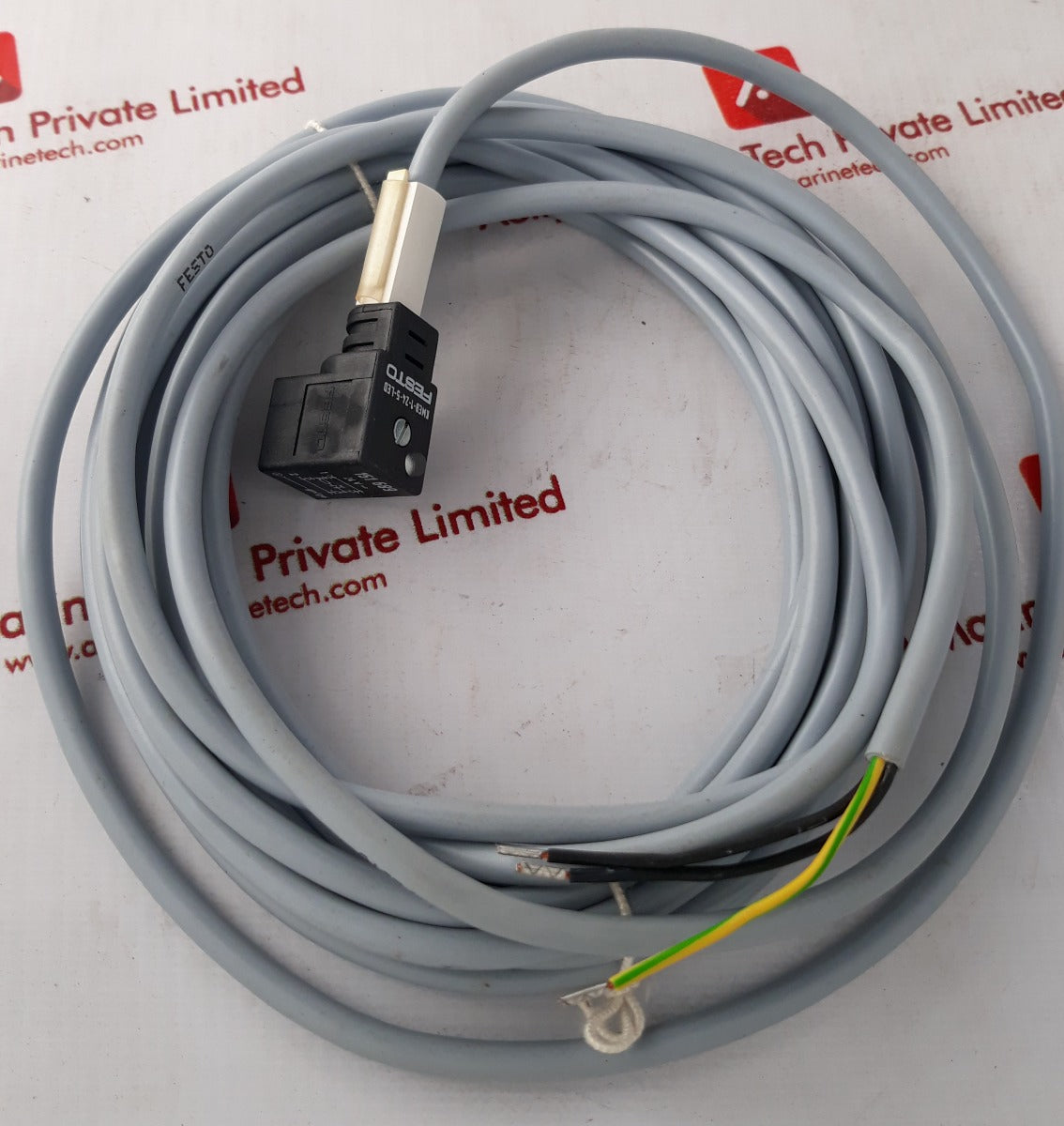 Festo Kmeb-1-24-5 Led Solenoid Plug Socket With Cable