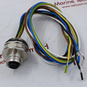 Lot Of 5X Escha 8027558 Ec-fkd5-0,5/20 Round Male Flange Connector