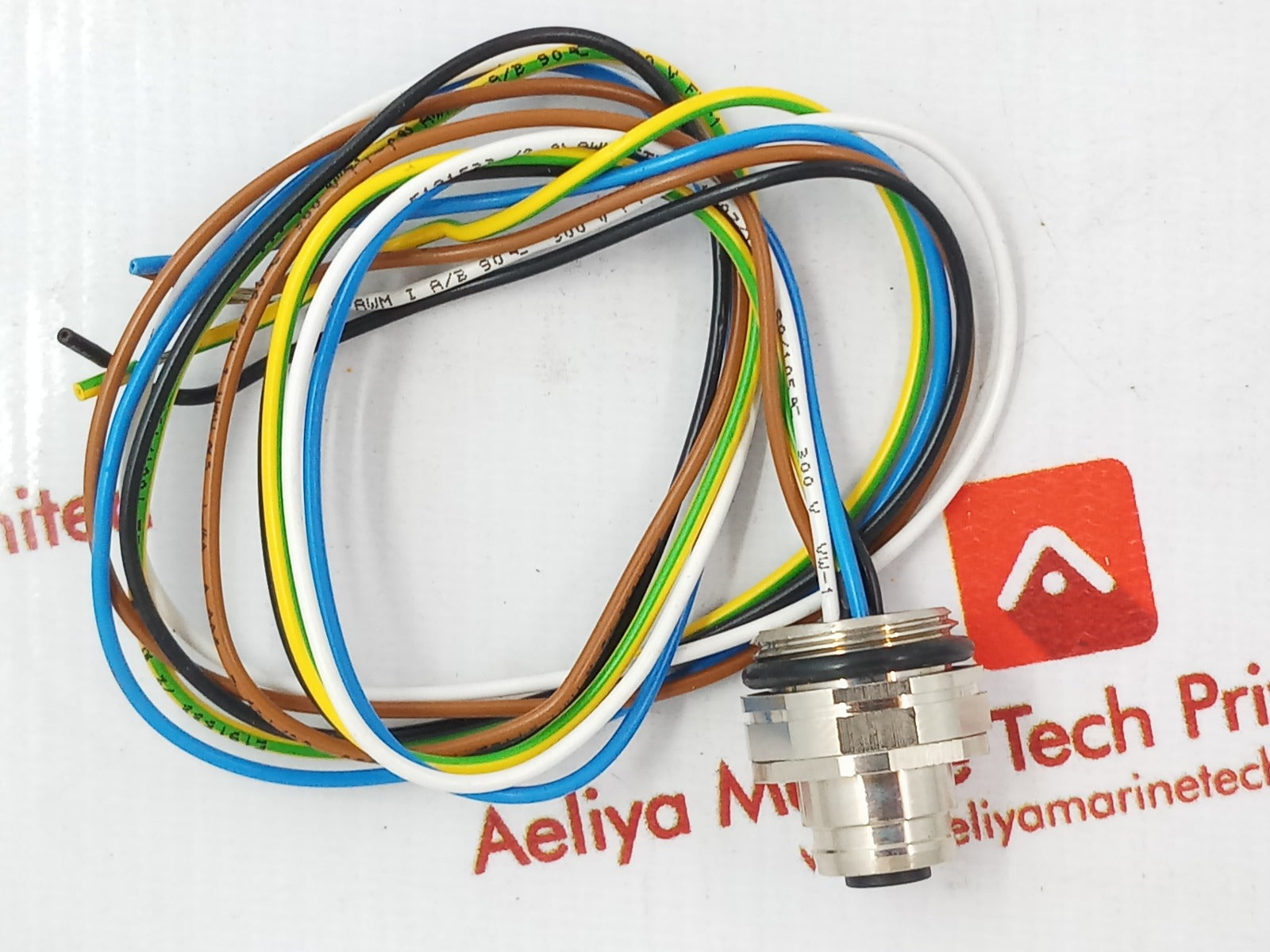 Lot Of 5X Escha 8027558 Ec-fkd5-0,5/20 Round Male Flange Connector