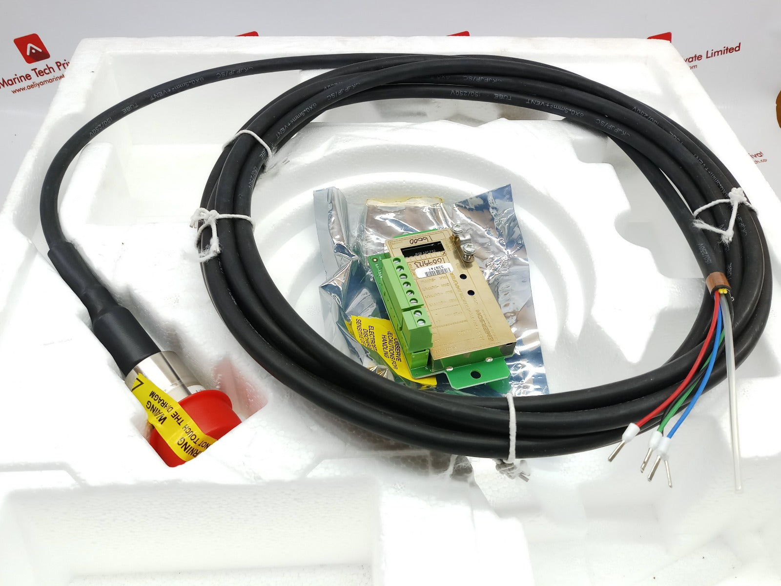 Emerson mas 2600 transducer amplifier with mas 2600-g30-05-0/0p sensor