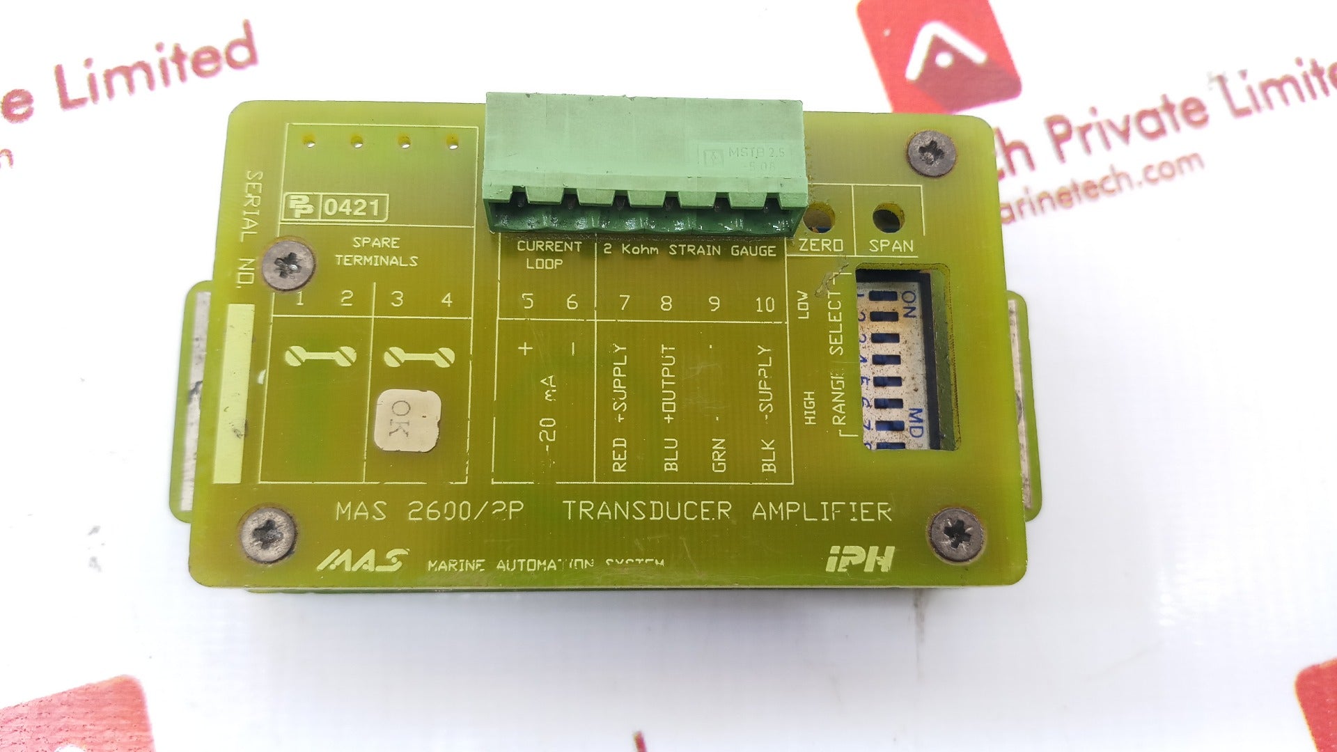 Iph Mas 2600/2P Transducer Amplifier