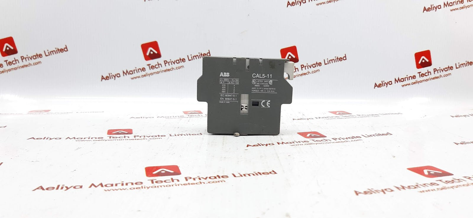 Lot Of 5X Abb Cal5-11 Auxilary Contact Block 690V 16A