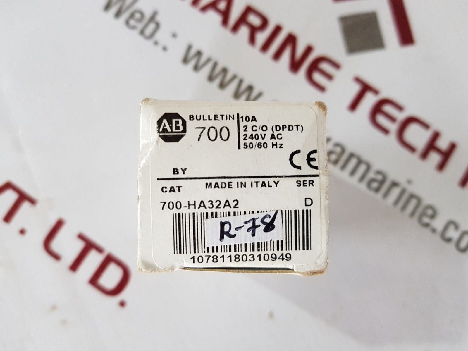 A-b Allen-bradley 700-ha32A2 Ser D Relay With Box 10A 250V