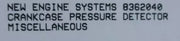 Engine Systems 8362040 Crankcase Pressure Detector P50048