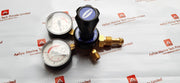 Harris 801 oxygen regulator- dual gauges